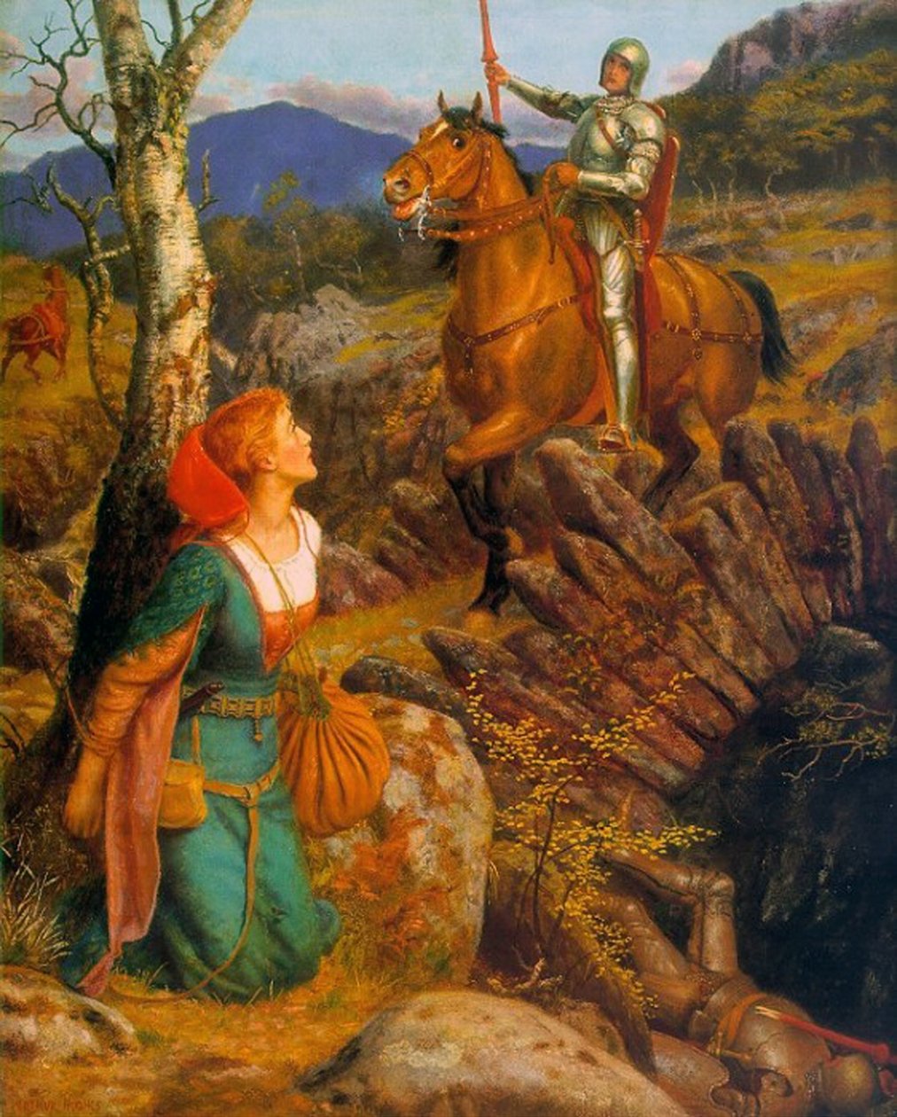 Der Sturz des rostigen Ritters, ca. 1894-1908 von Arthur Hughes