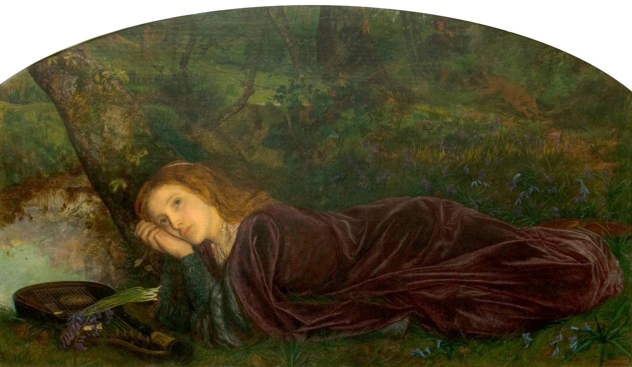 Der Riss in der Laute, 1861-62 von Arthur Hughes