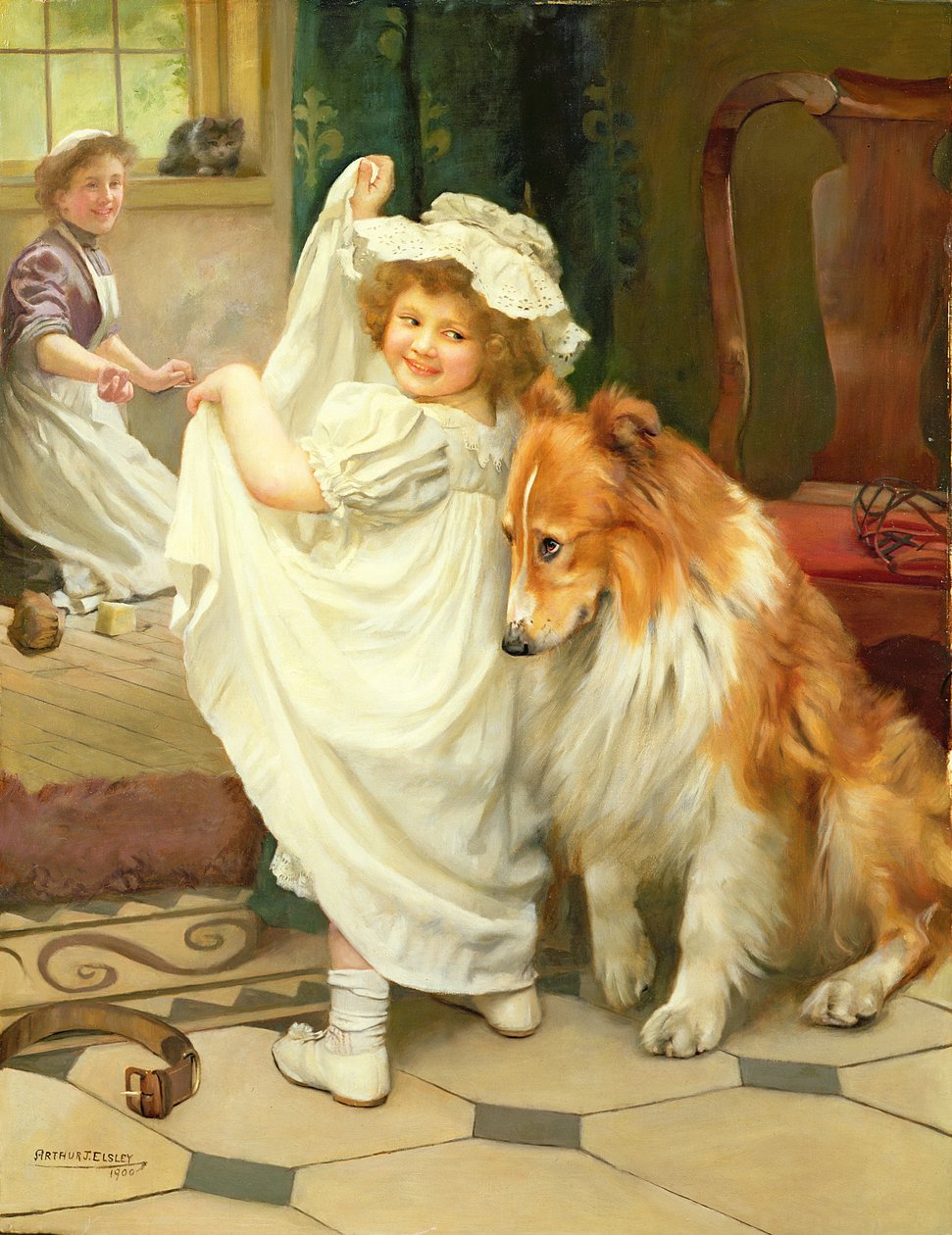 Vor dem Bad von Arthur John Elsley