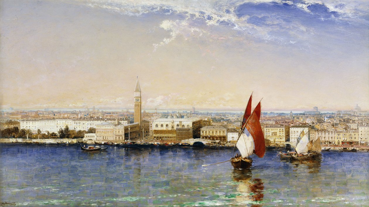Das Bacino, Venedig, 1897 von Arthur Joseph Meadows