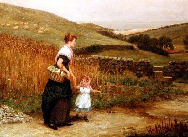 Heimkehr vom Markt von Arthur Langley Vernon