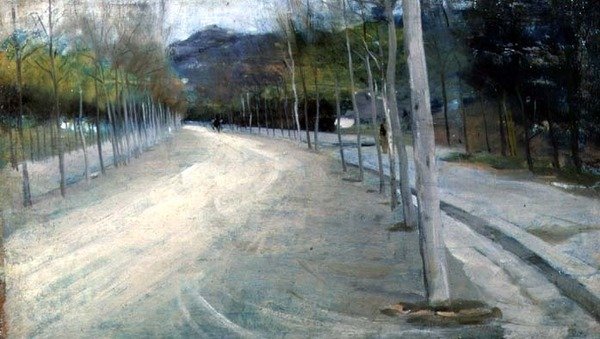 Auf dem Viale, Florenz von Arthur Lemon