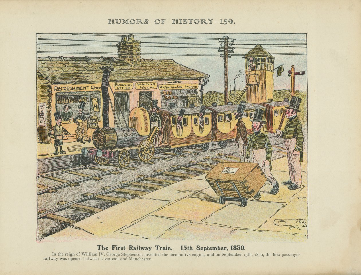 Der erste Eisenbahnzug. 15. September von Arthur Moreland