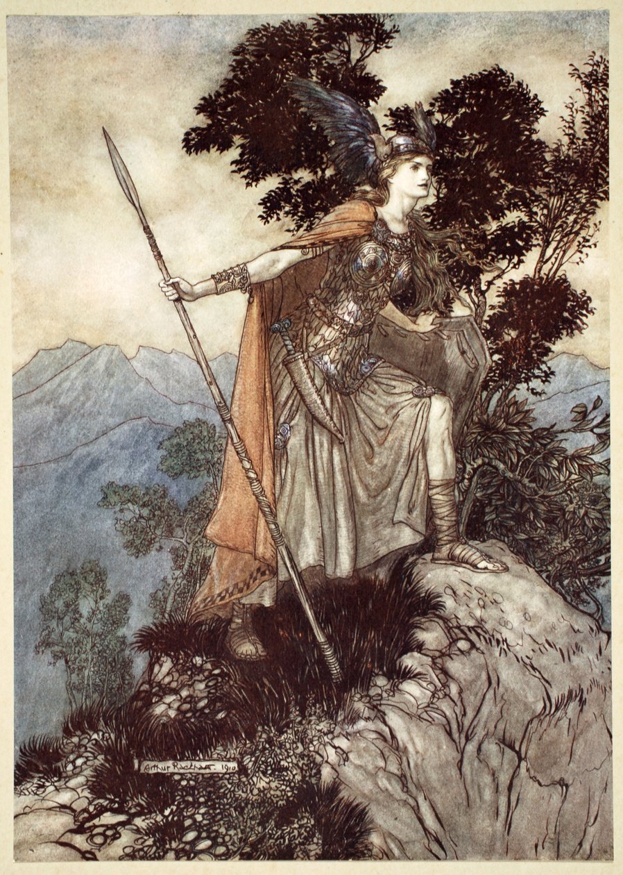 Brunnhilde, 1910 von Arthur Rackham