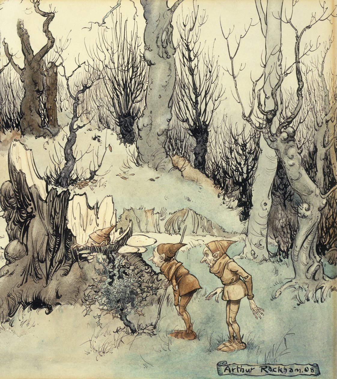 Elfen im Wald, 1908 von Arthur Rackham