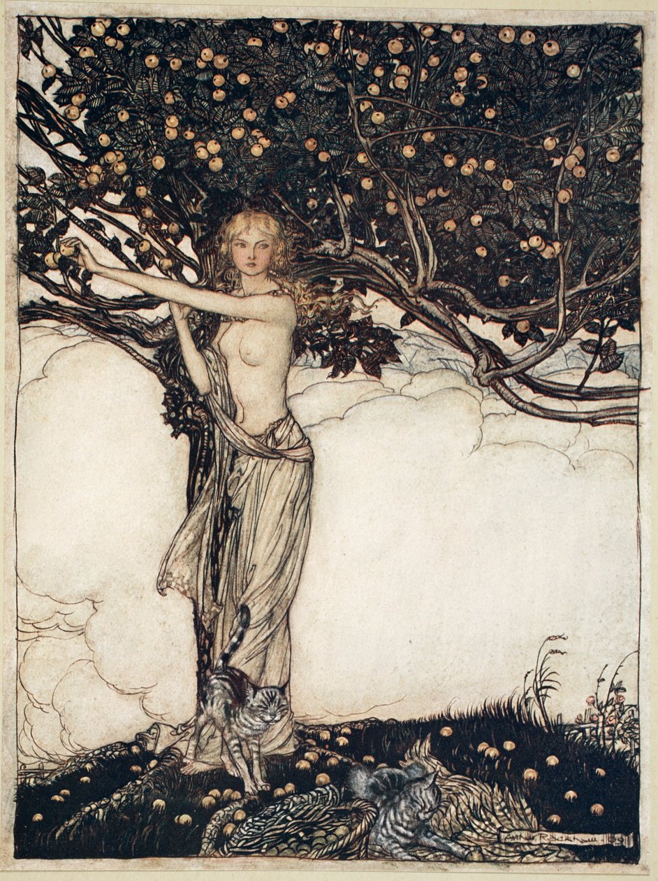 Freia, die Schöne, 1910 von Arthur Rackham