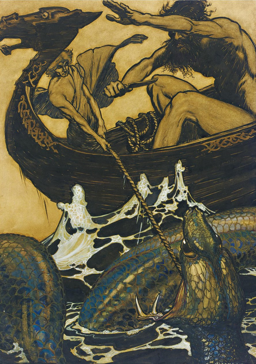 Illustration für die Edda von Arthur Rackham