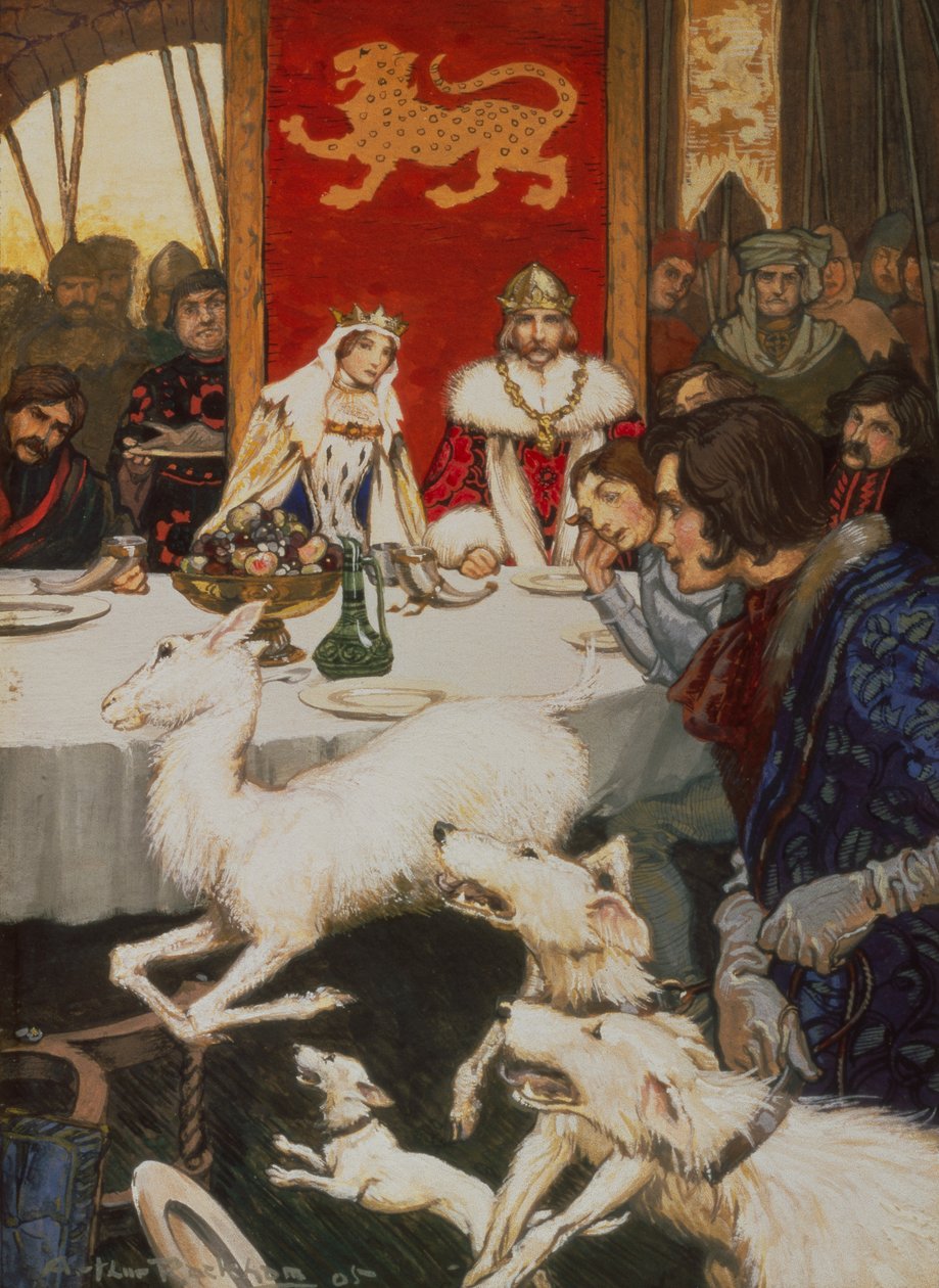 König Arthurs Hochzeitsfest von Arthur Rackham