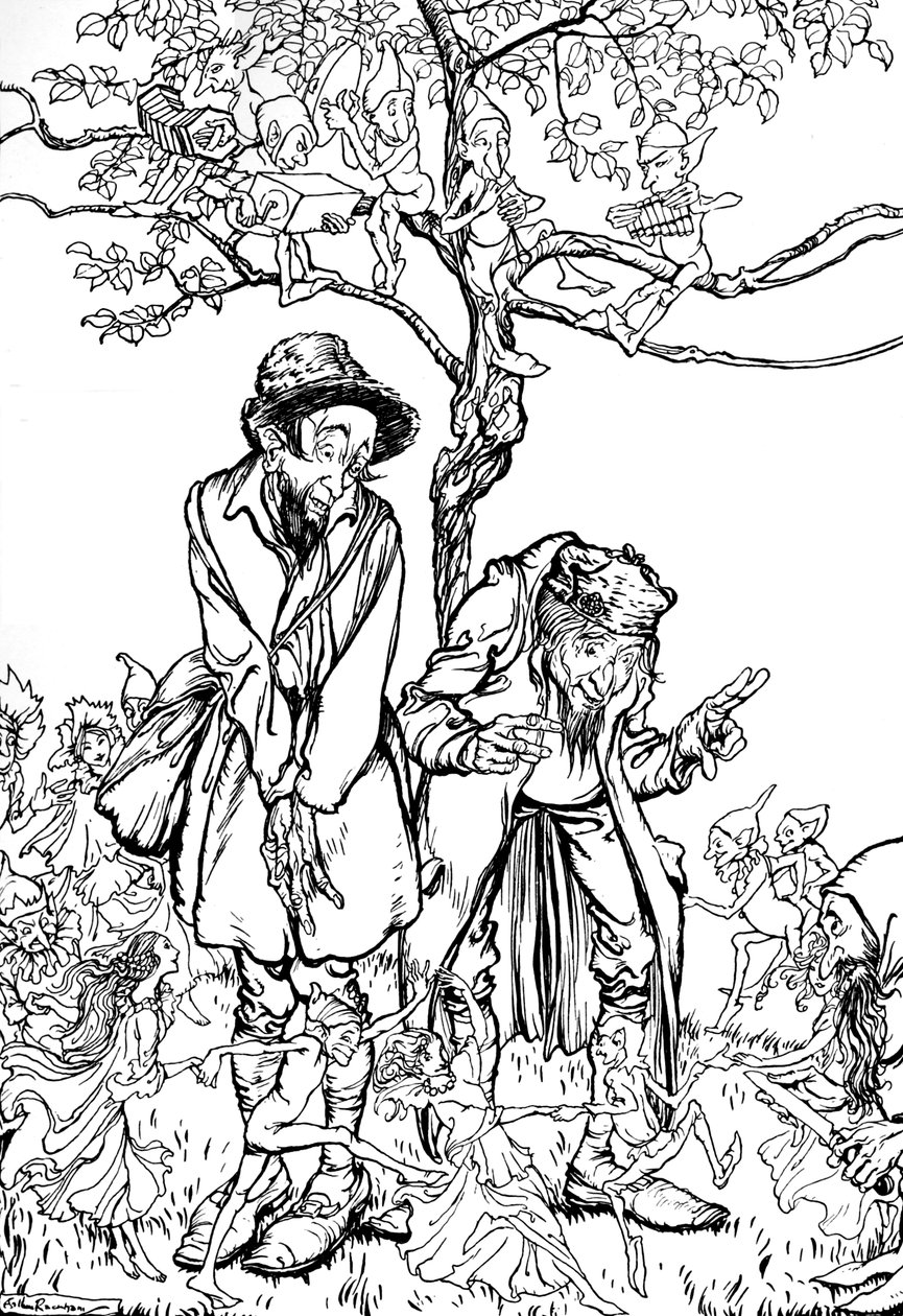 Kleiner Bruder und kleine Schwester, 1917, 1923 von Arthur Rackham