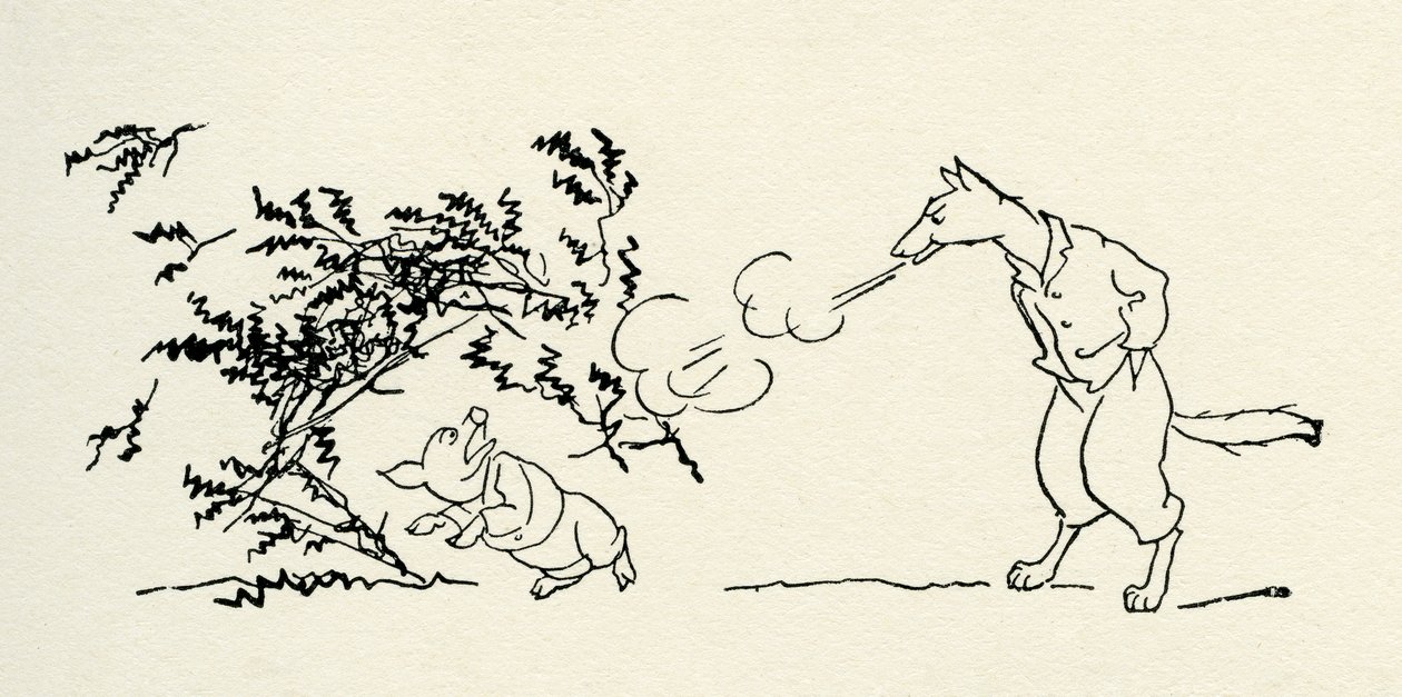 Die drei kleinen Schweinchen von Arthur Rackham