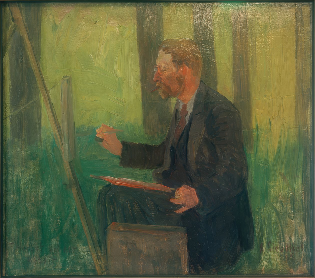 Thomas Herbst bei der Arbeit von Arthur Siebelist