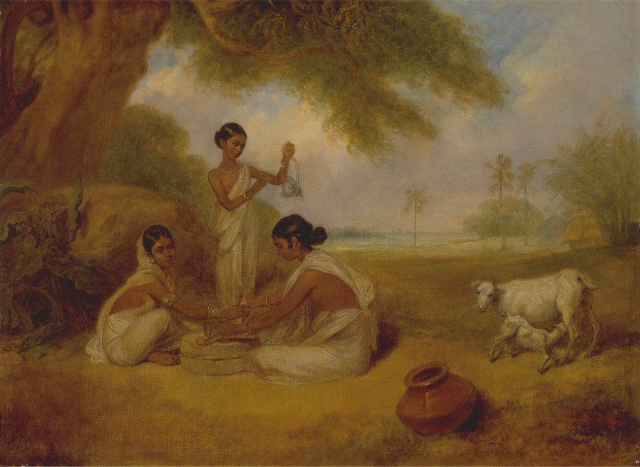 Korn mahlen von Arthur William Devis