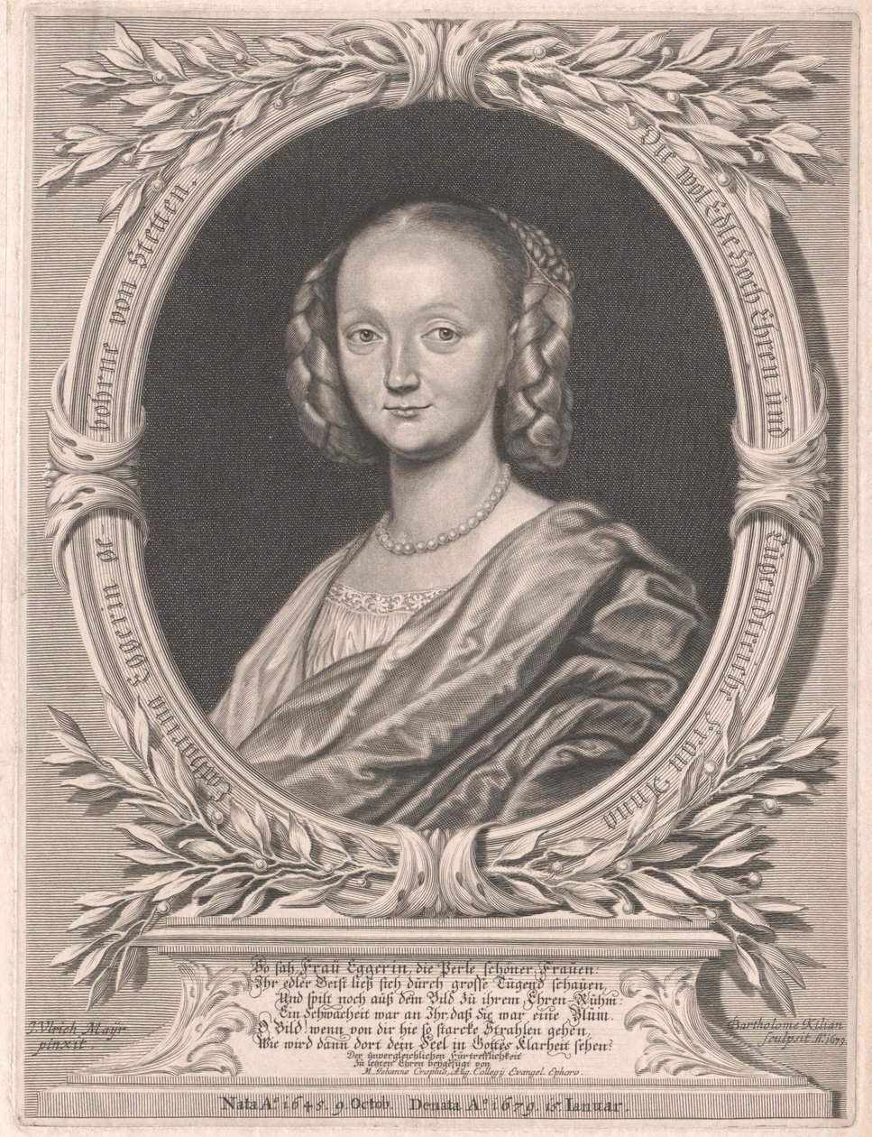 Anna Elisabeth von Stetten (Druck) von Artist Unknown