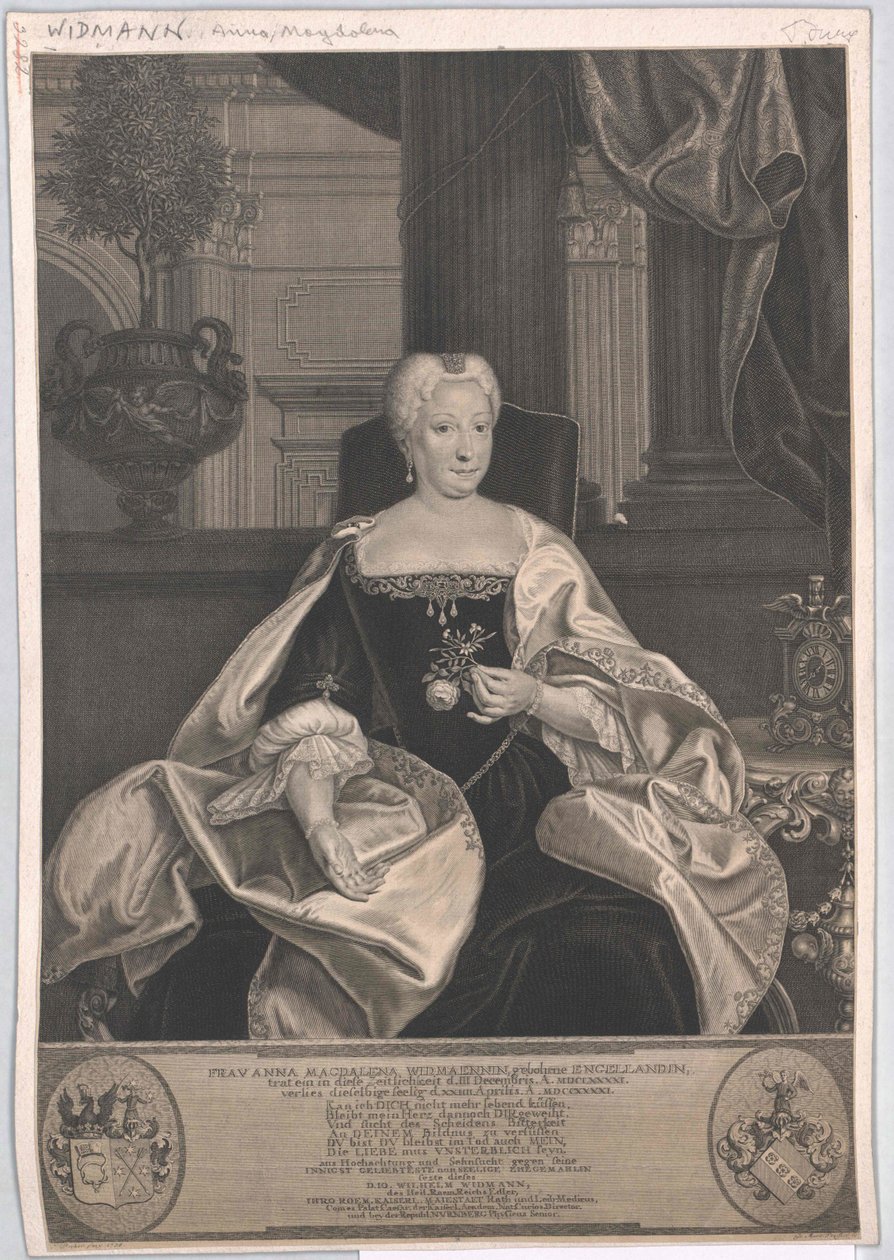 Anna Magdalene Engelland von Artist Unknown