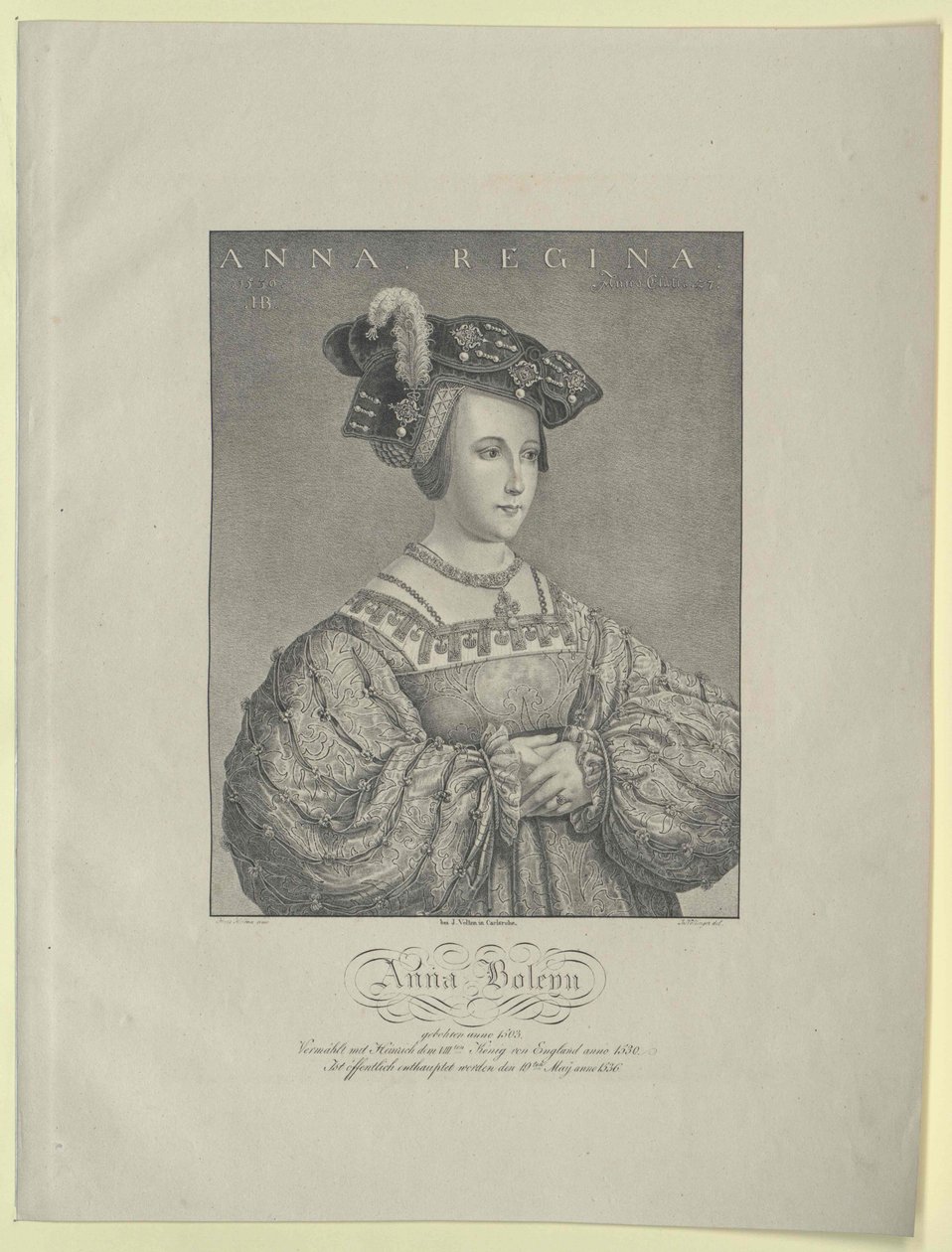 Anne Boleyn von Artist Unknown