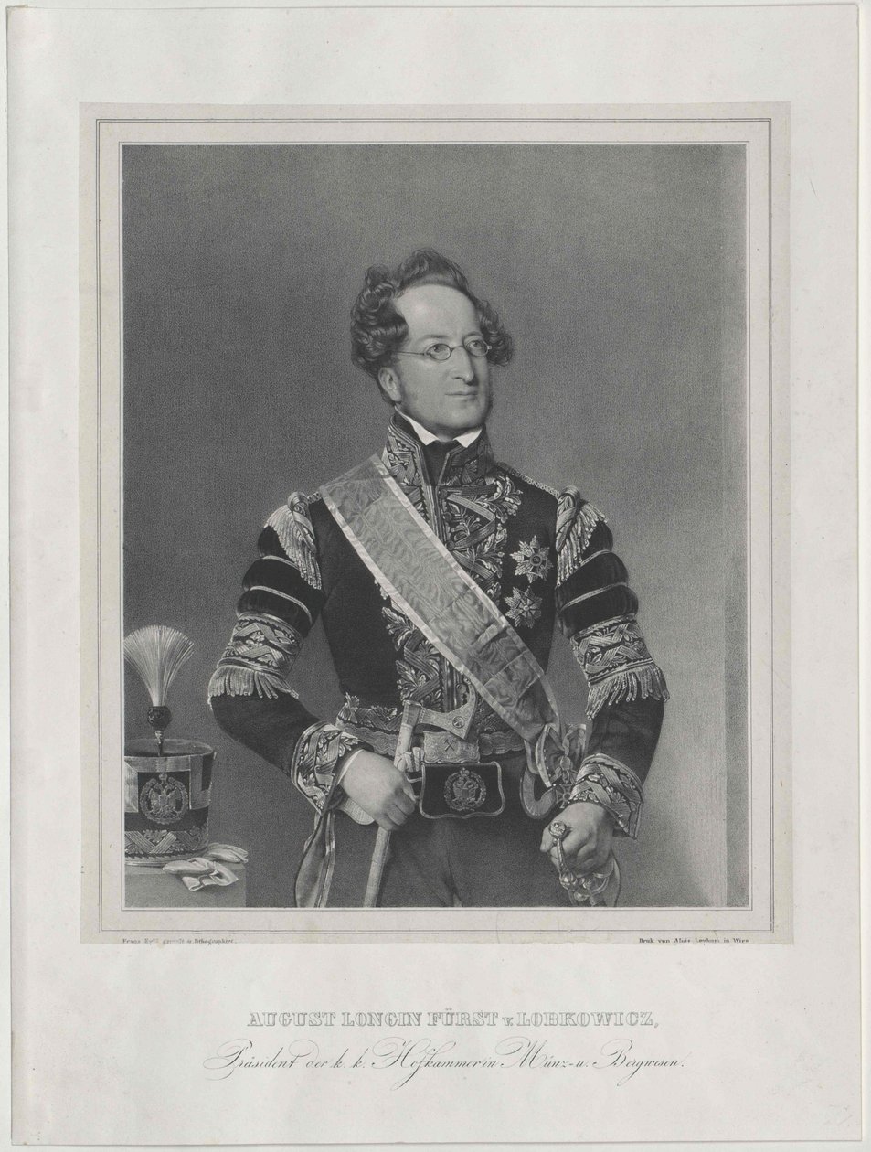 August Graf Lobkowitz von Artist Unknown
