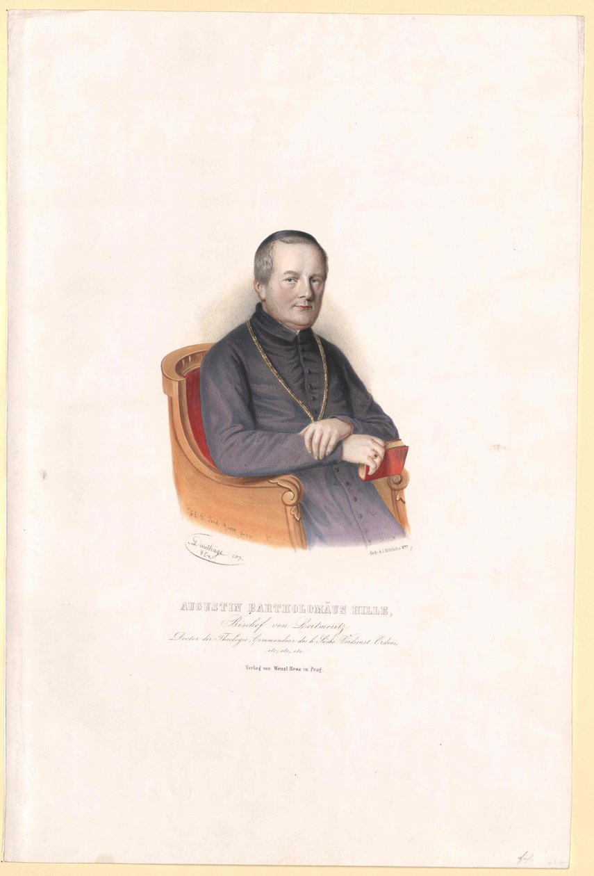 Augustin Bartholomäus Hille von Artist Unknown