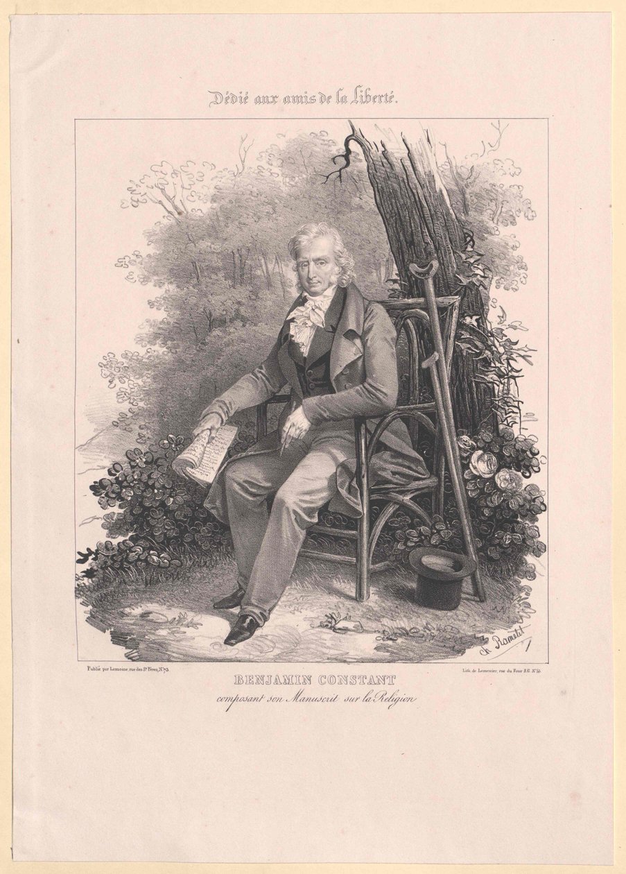 Benjamin Constant de Rebecque von Artist Unknown