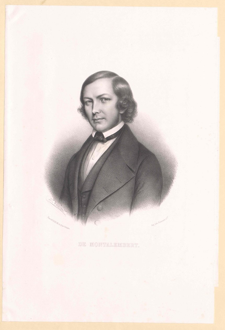 Charles Forbes Comte de Montalembert von Artist Unknown