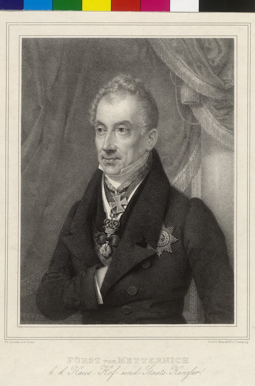 Clement Wenzel Lothar Prinz von Metternich-Winneburg von Artist Unknown