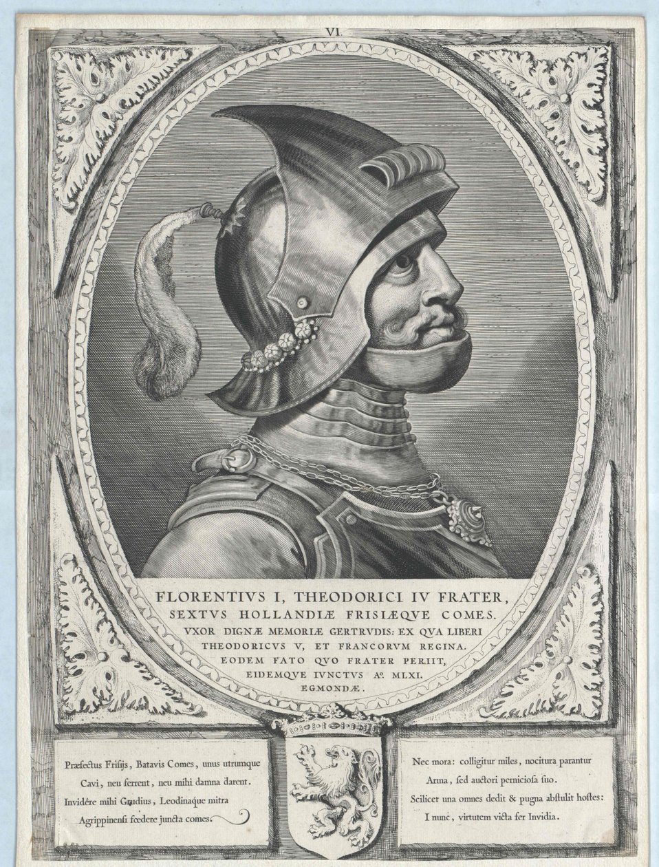 Graf von Holland Floris I (Druck) von Artist Unknown