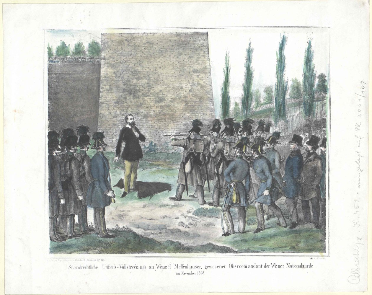 Vollstreckung des Kriegsgerichtsurteils bei Jack Messenhauser von Artist Unknown