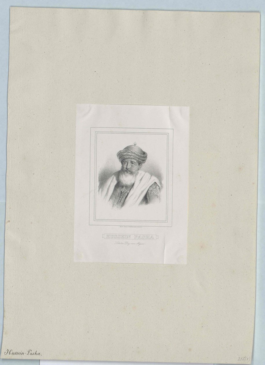 Dey von Algier Hussein von Artist Unknown