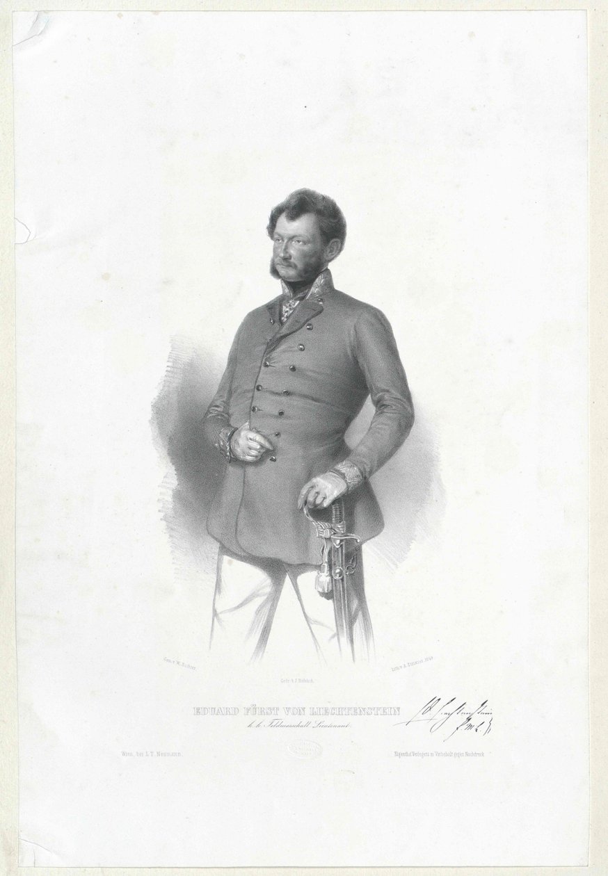 Eduard Graf von Liechtenstein von Artist Unknown