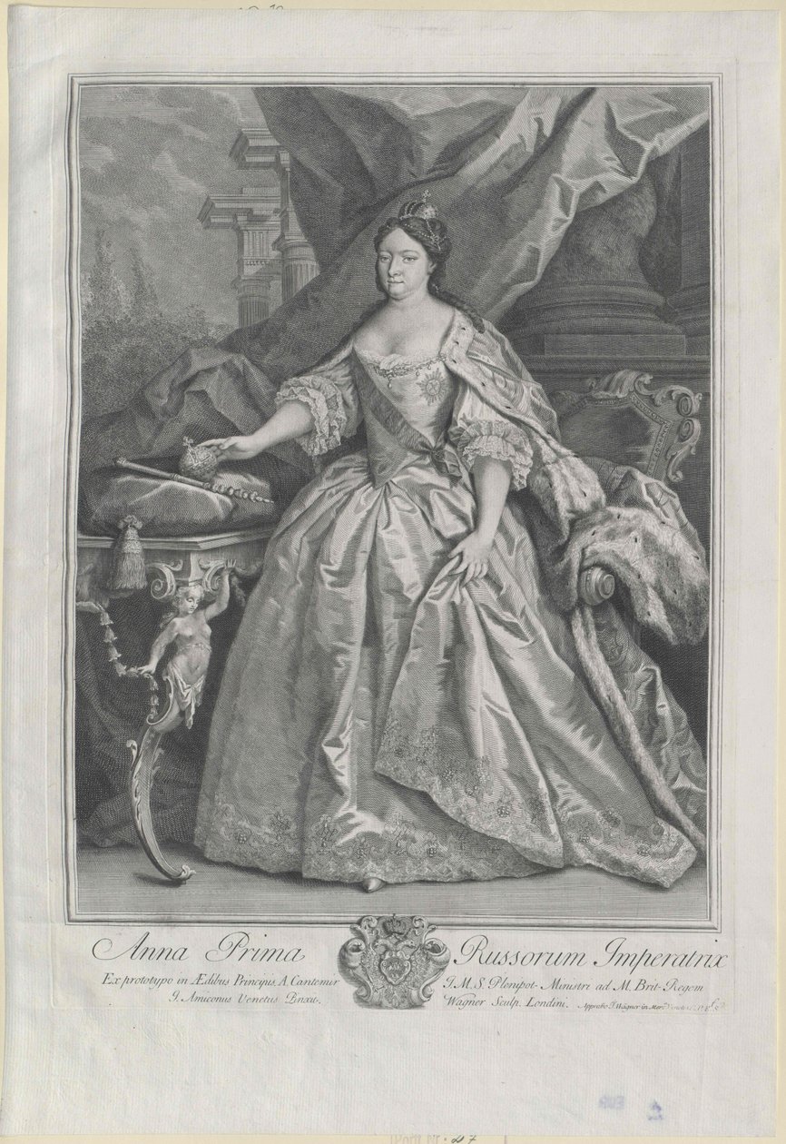 Kaiserin von Russland Anna Ioannowna von Artist Unknown