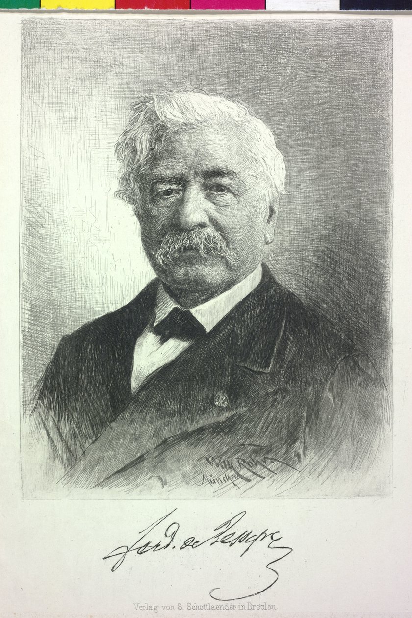 Ferdinand von Lesseps von Artist Unknown