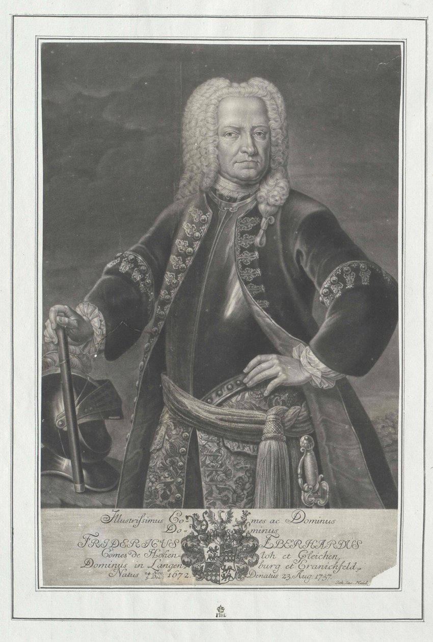 Friedrich Eberhard Graf Hohenlohe-Kirchberg von Artist Unknown