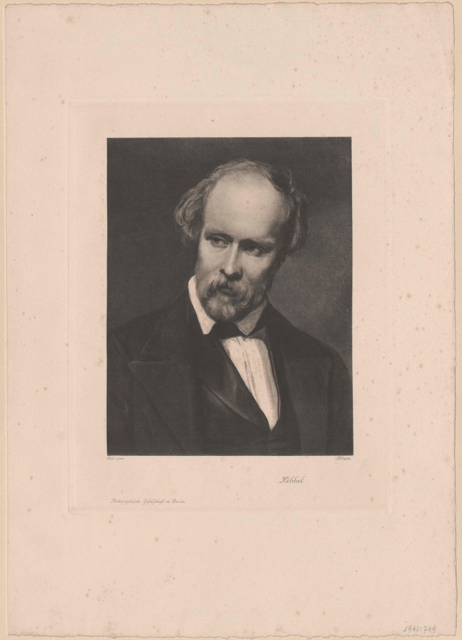 Friedrich Hebbel von Artist Unknown