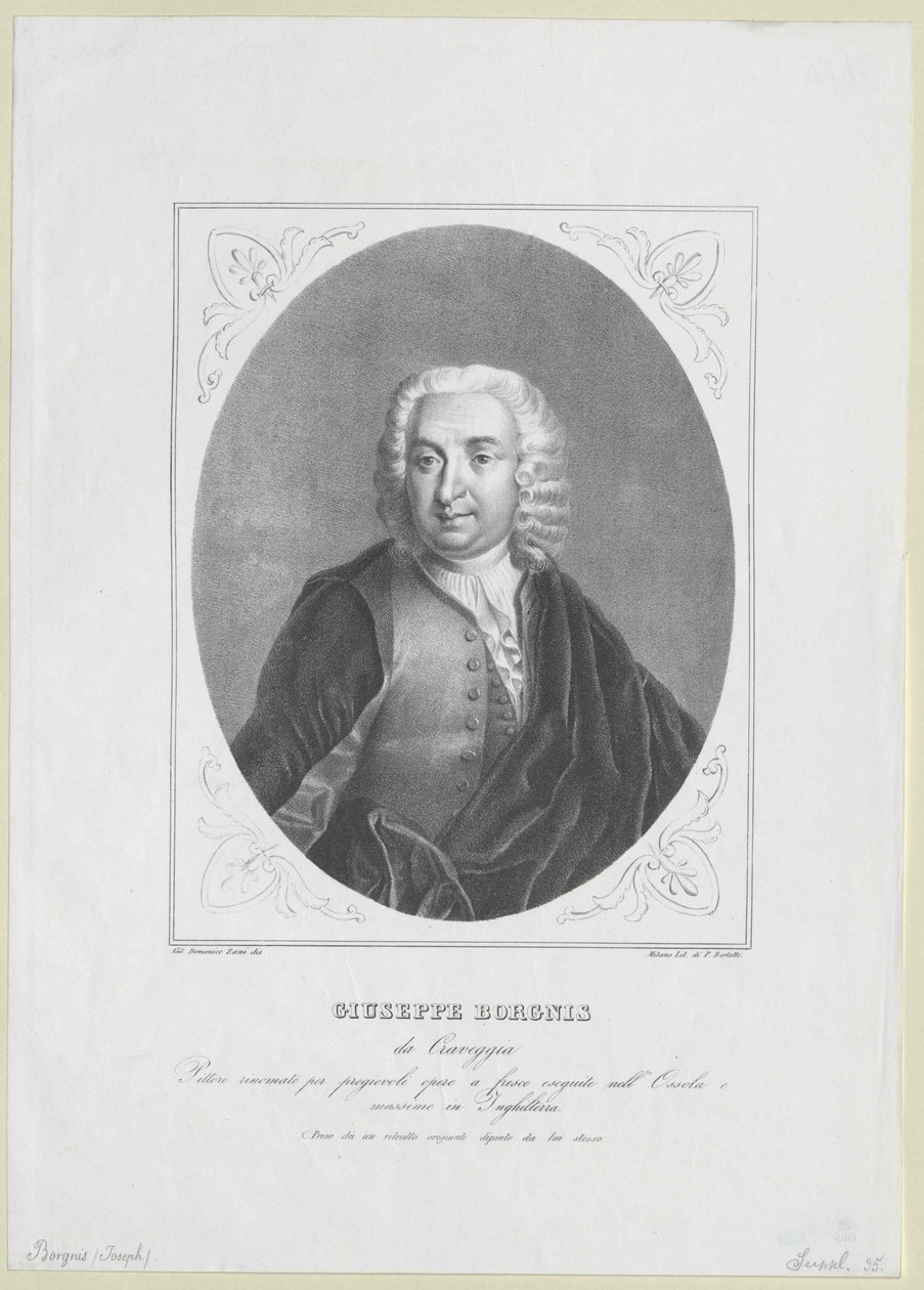 Giuseppe Borgnis von Artist Unknown