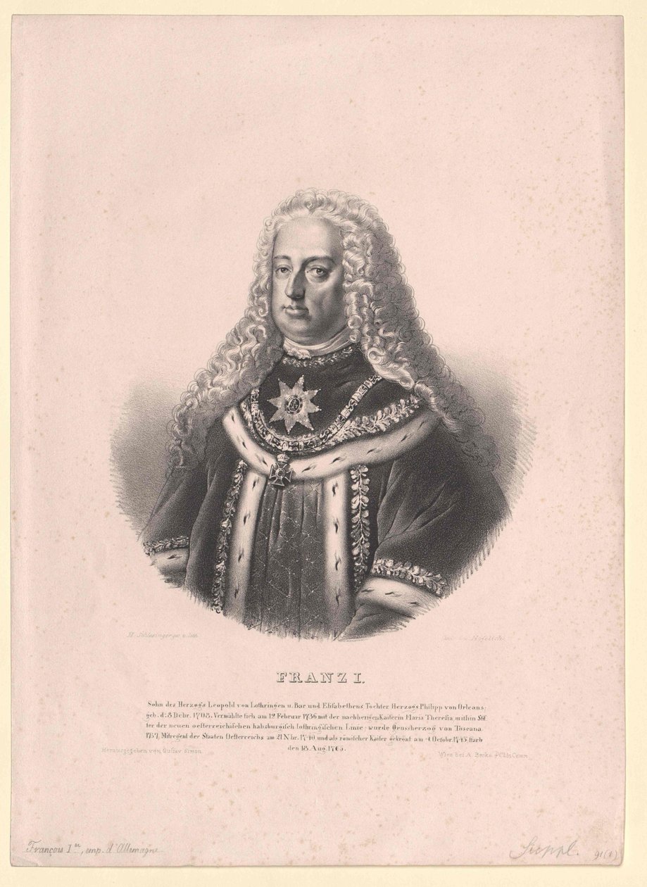 Heiliger Römischer Kaiser Franz I. von Artist Unknown