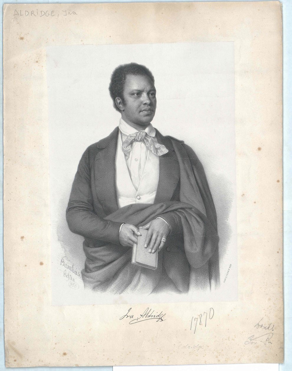 Ira Frederick Aldridge von Artist Unknown