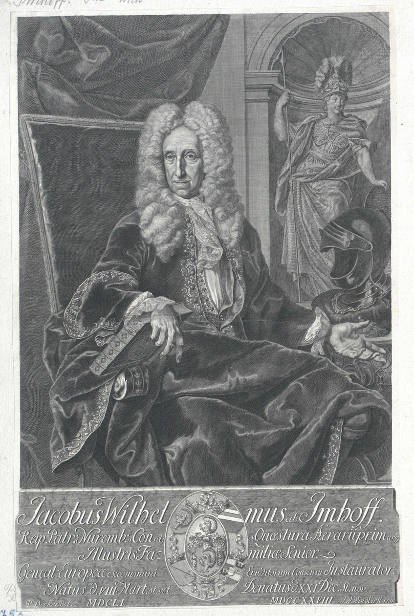Jakob Wilhelm Imhof von Artist Unknown