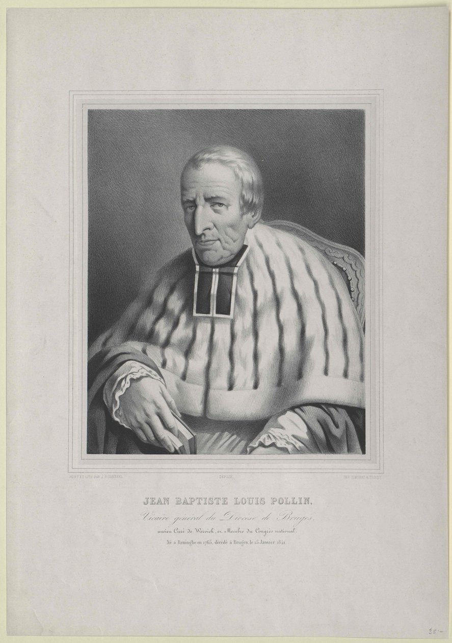 Jean Baptiste Louis Pollin von Artist Unknown