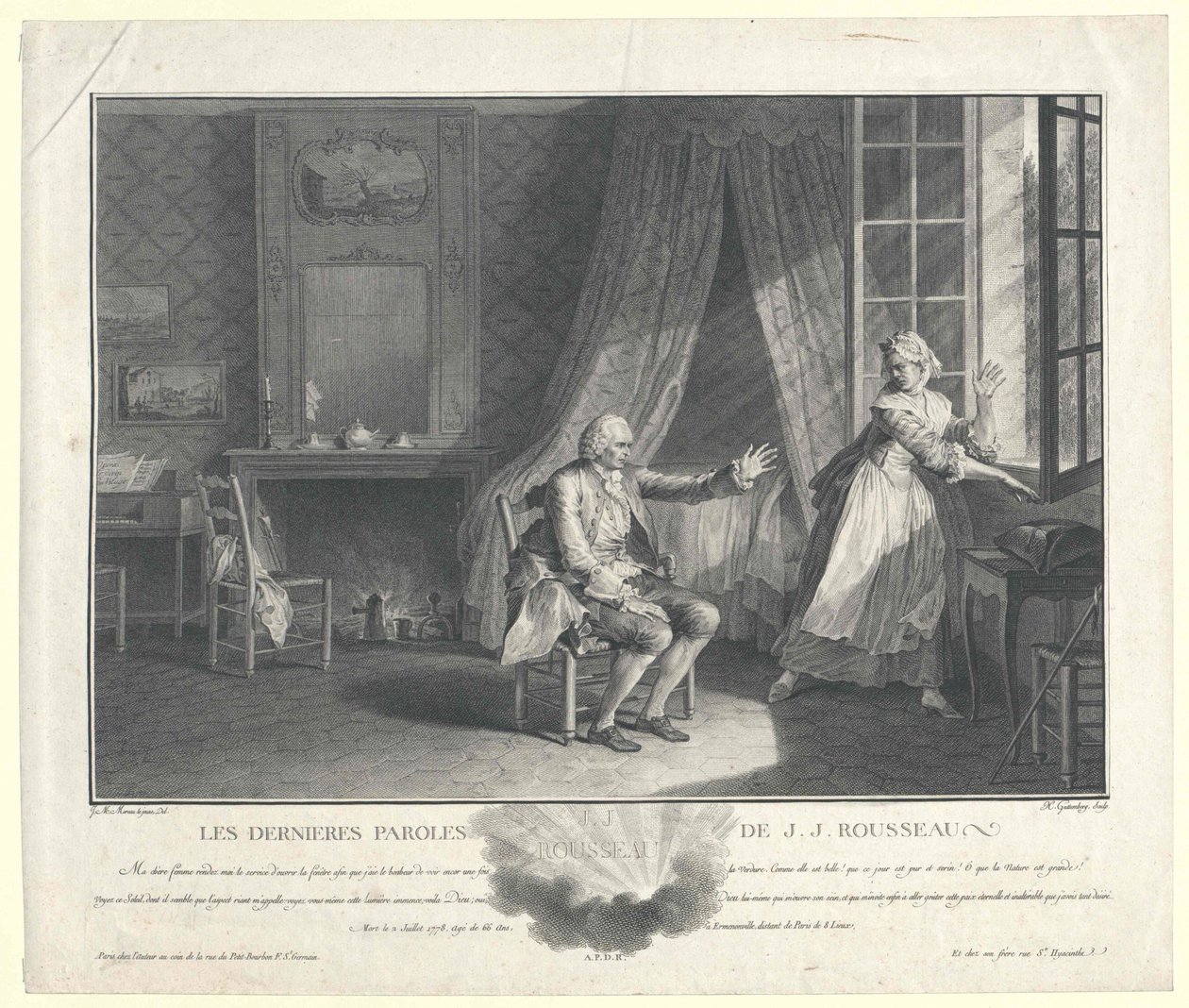 Jean Jacques Rousseau von Artist Unknown