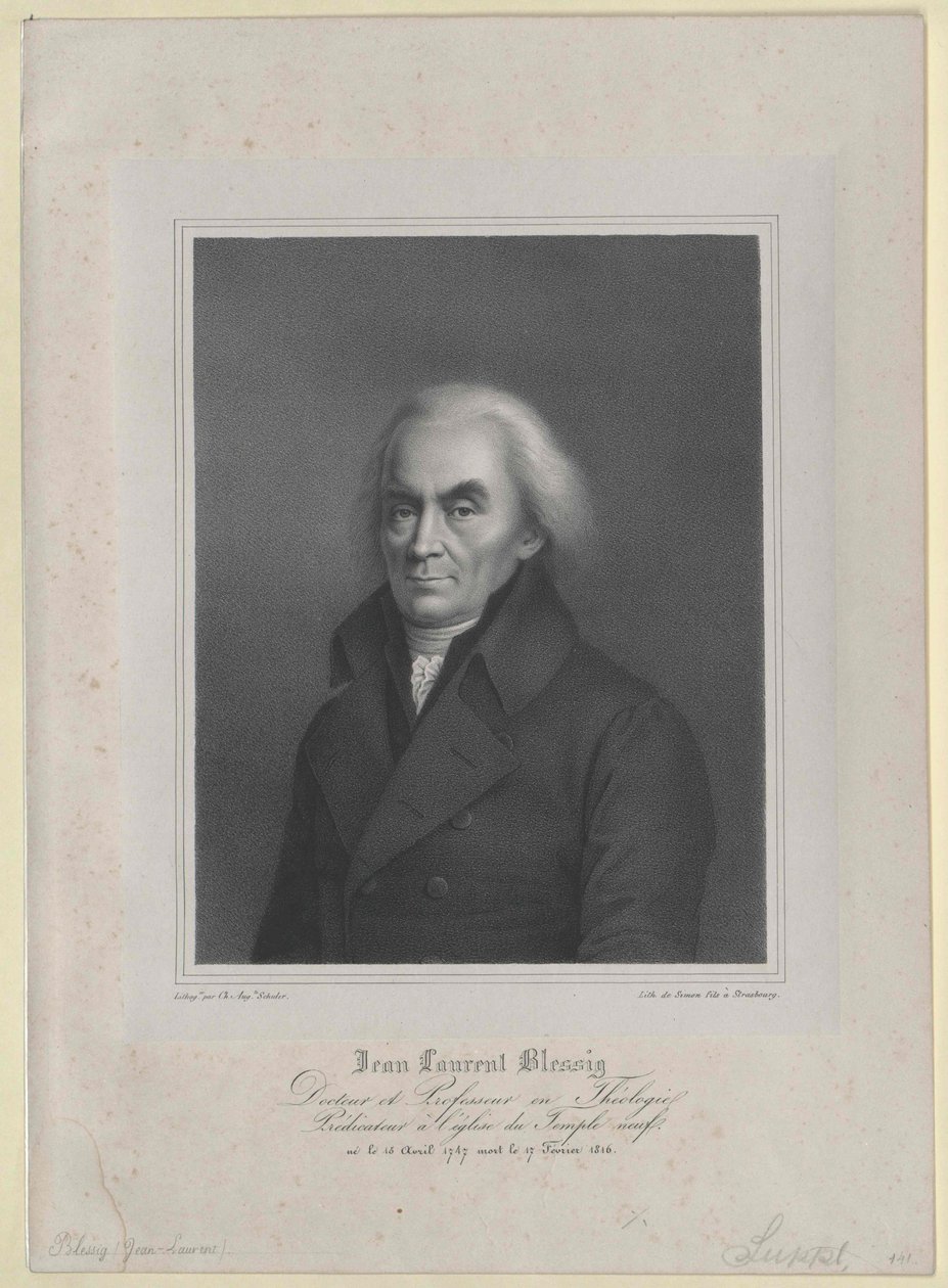 Jean Laurent Blessig von Artist Unknown