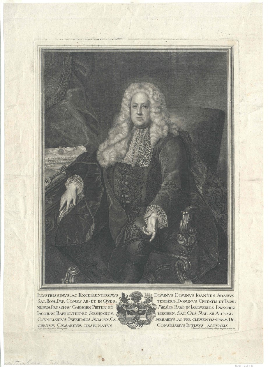Johann Adam Graf von Questenberg von Artist Unknown