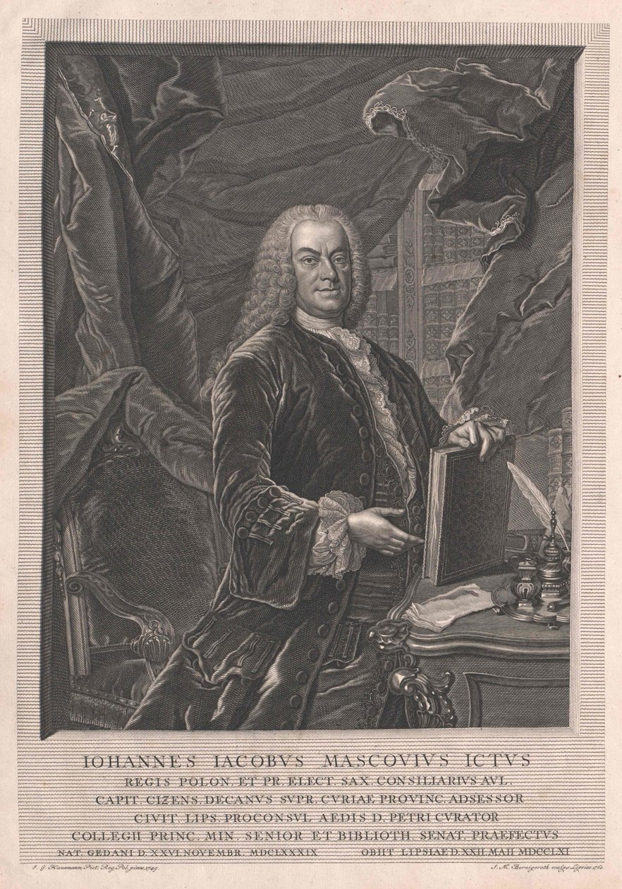 Johann Jakob Mascov von Artist Unknown