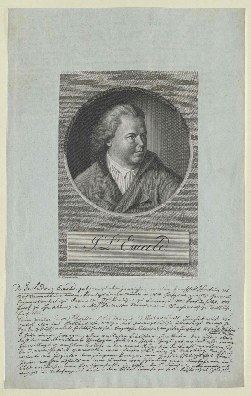 Johann Ludwig Ewald von Artist Unknown