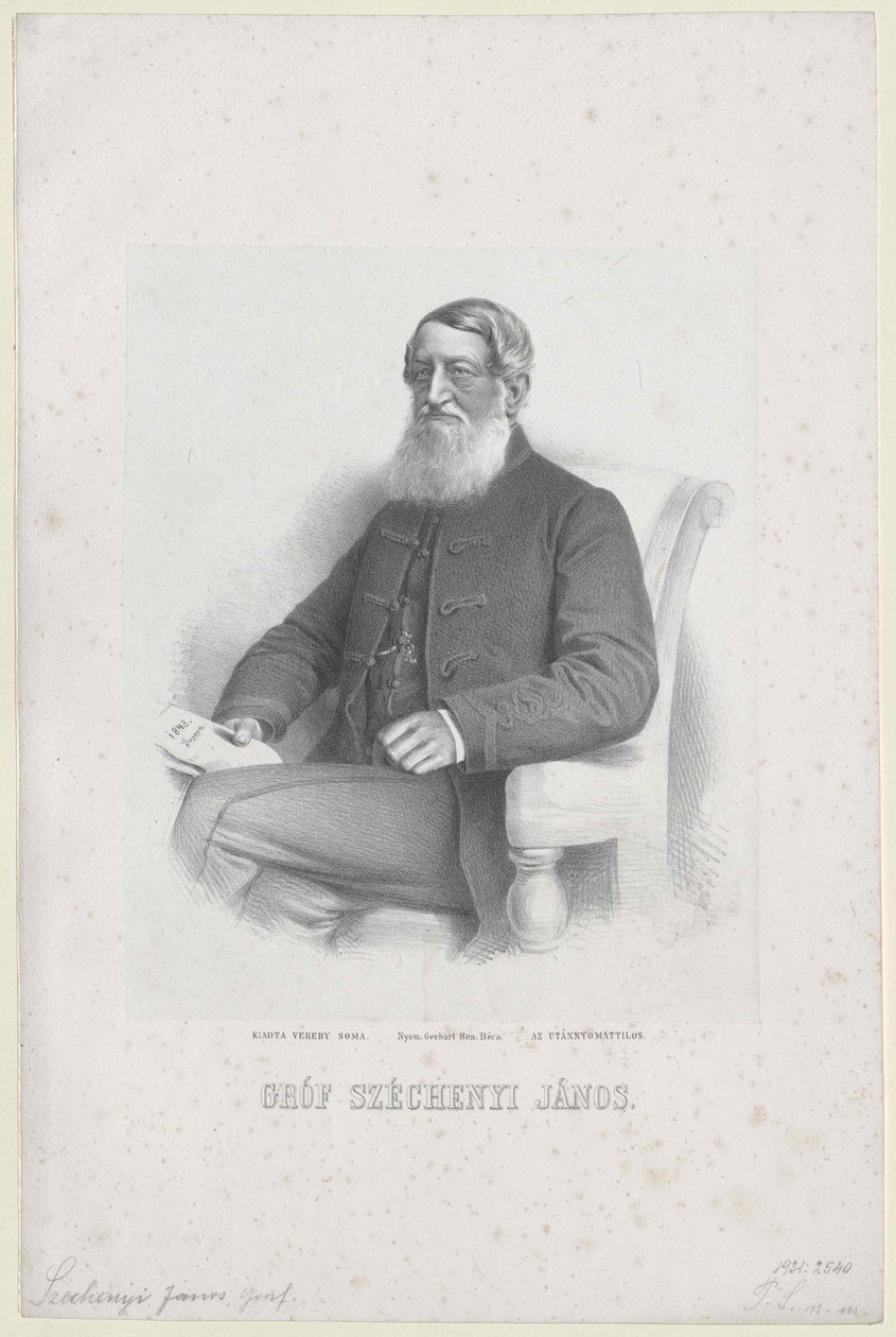 Johann Nepomuk Graf Széchenyi von Sárvár-Felsővidék von Artist Unknown