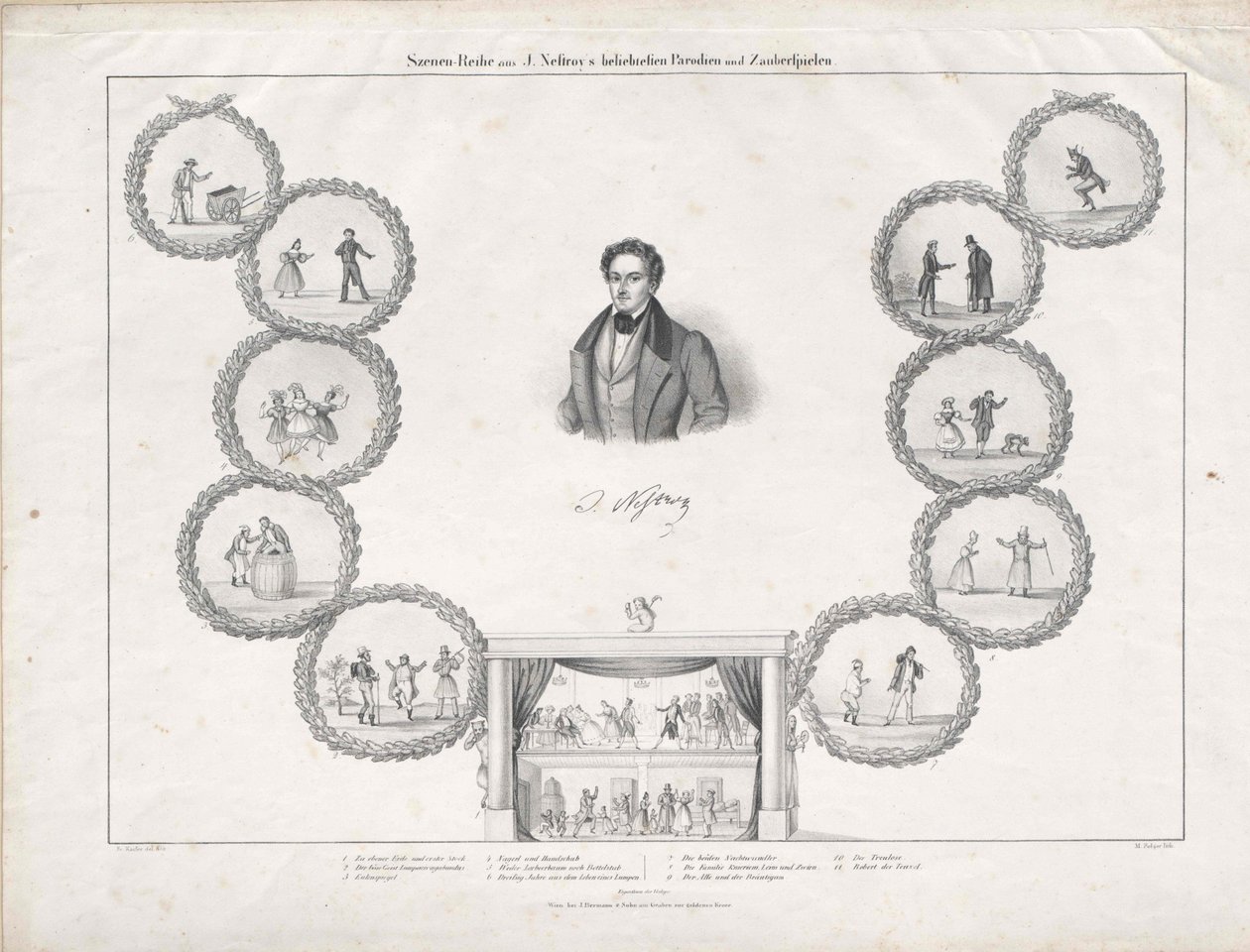Johann Nestroy von Artist Unknown