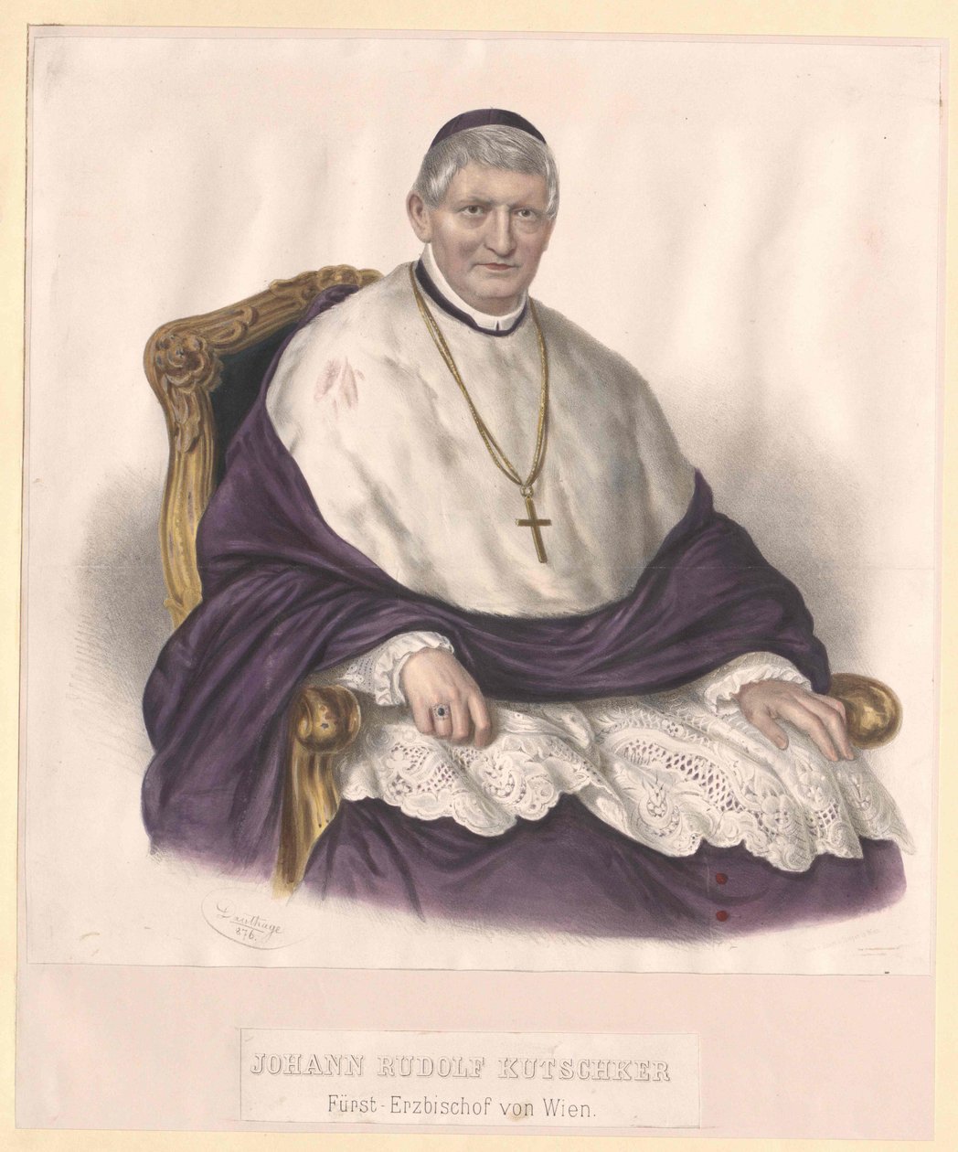 Johann Rudolf Kutschker von Artist Unknown