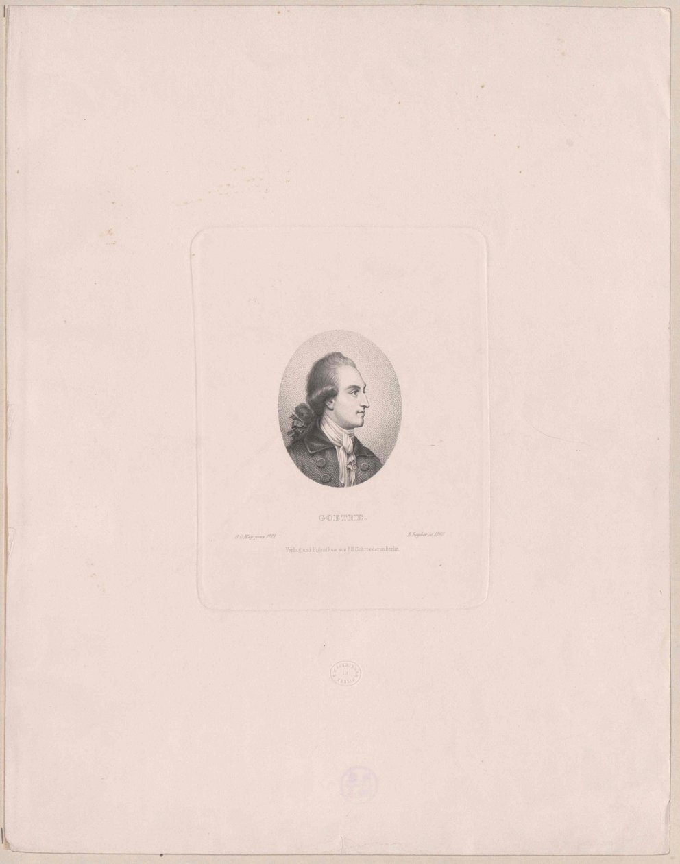 Johann Wolfgang von Goethe von Artist Unknown