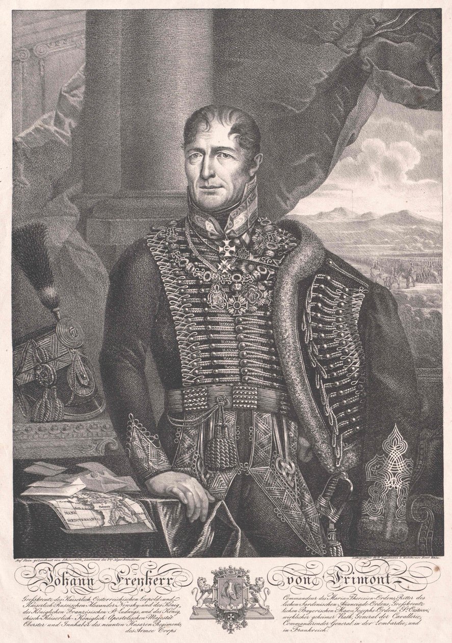 Johann Graf Frimont von Palota von Artist Unknown