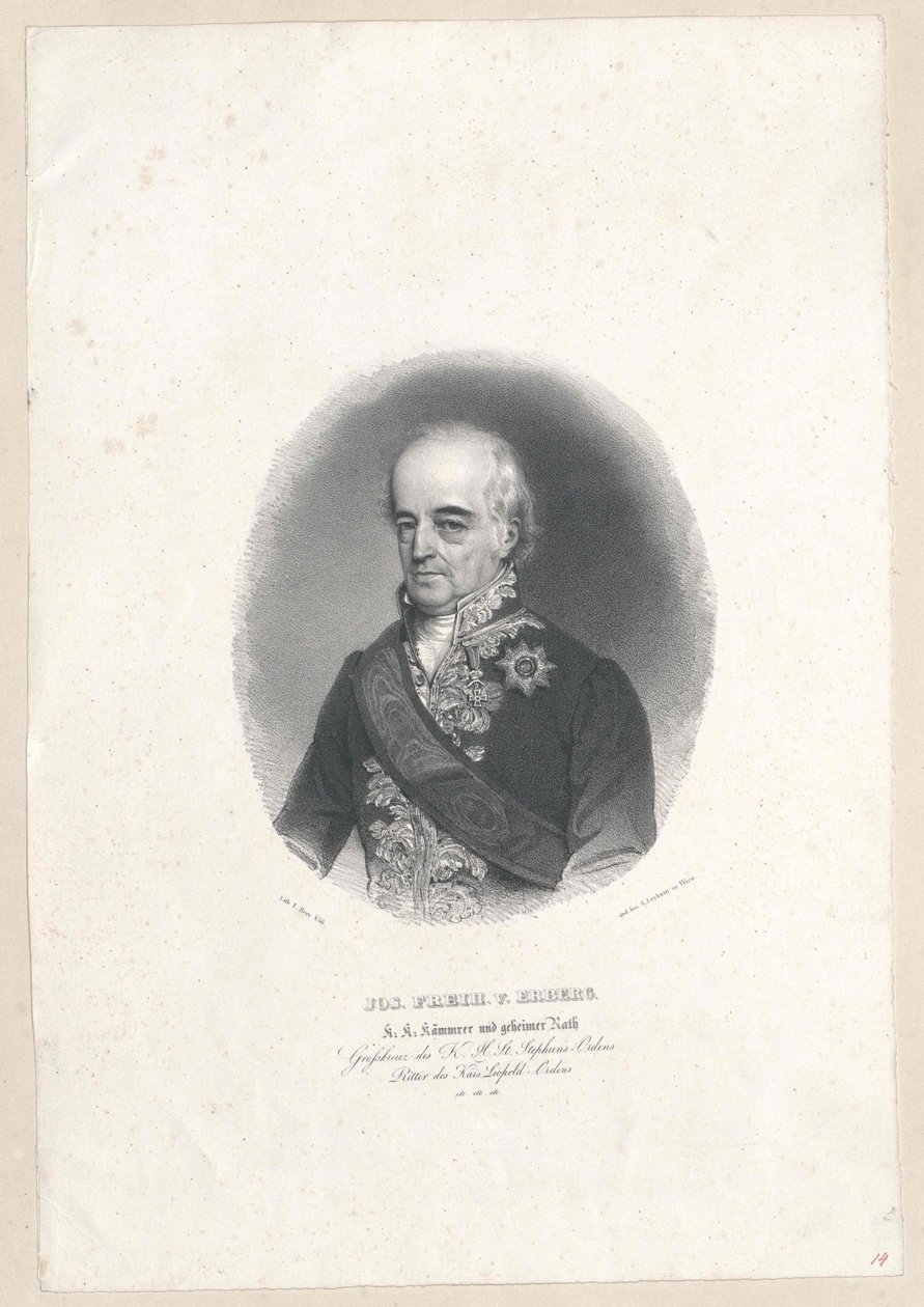 Joseph Augustin Freiherr von Erberg von Artist Unknown