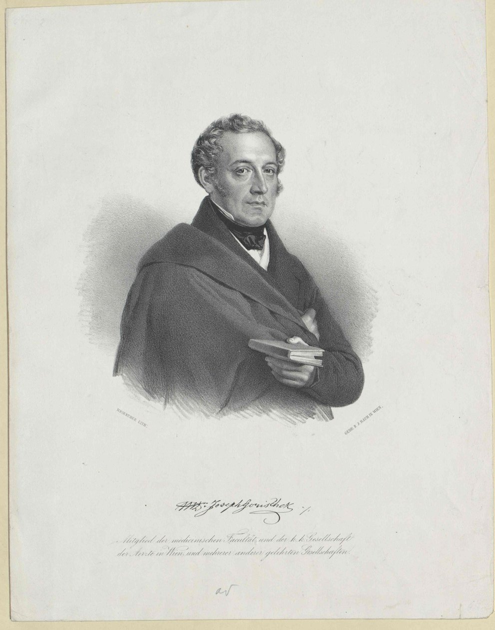 Joseph Gorischek (Druck) von Artist Unknown