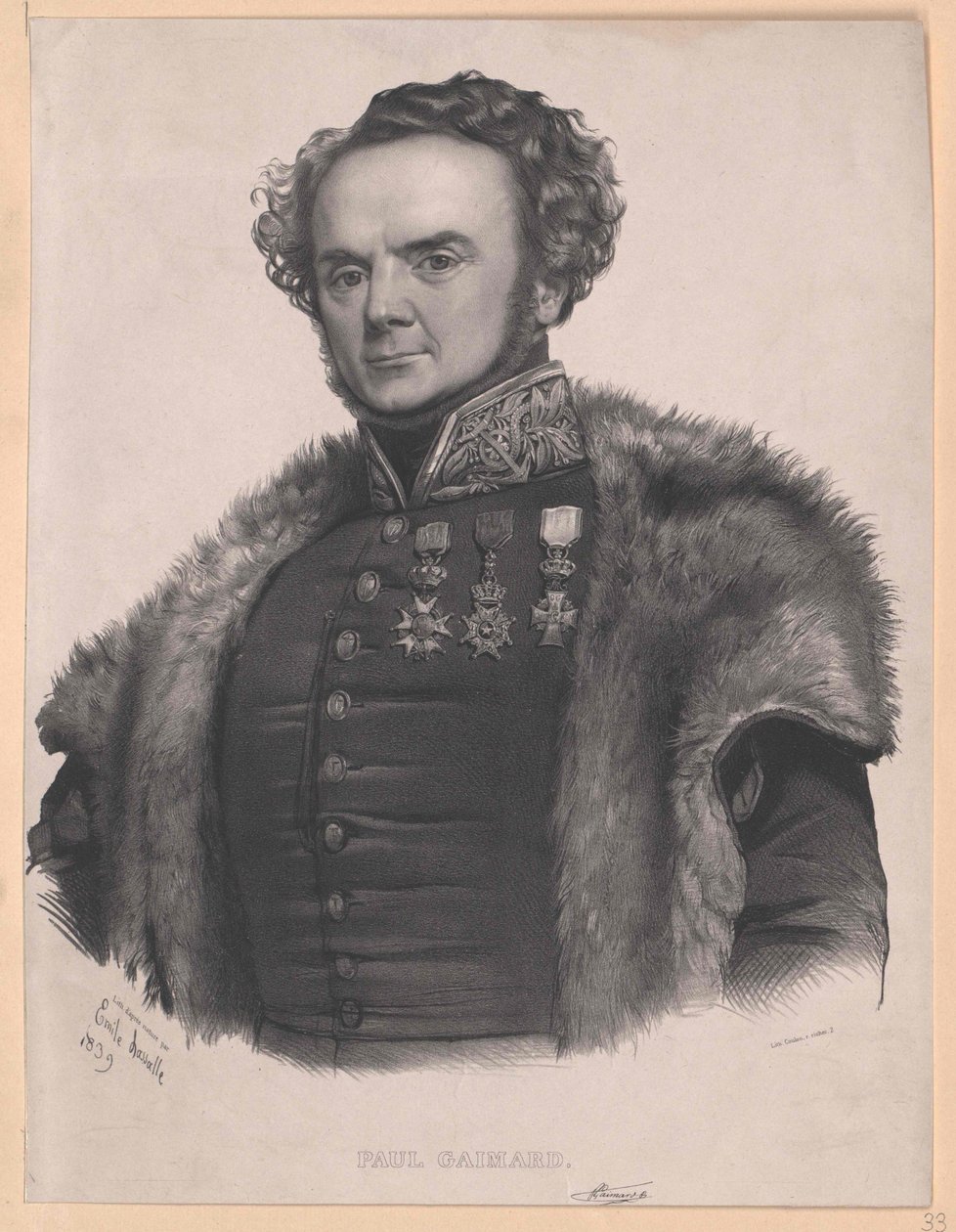 Joseph Paul Gaimard (Druck) von Artist Unknown
